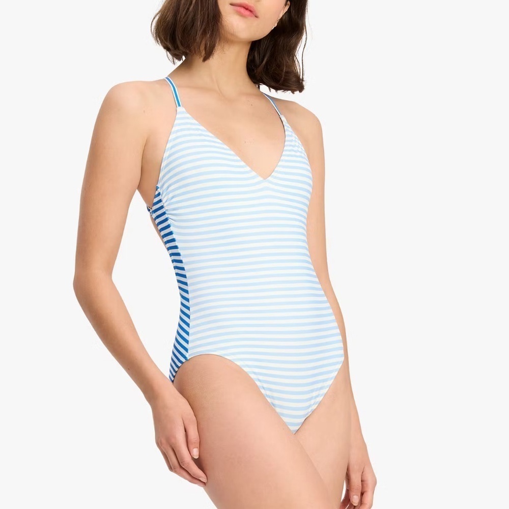 Ringmaster Stripe V-neck One-piece